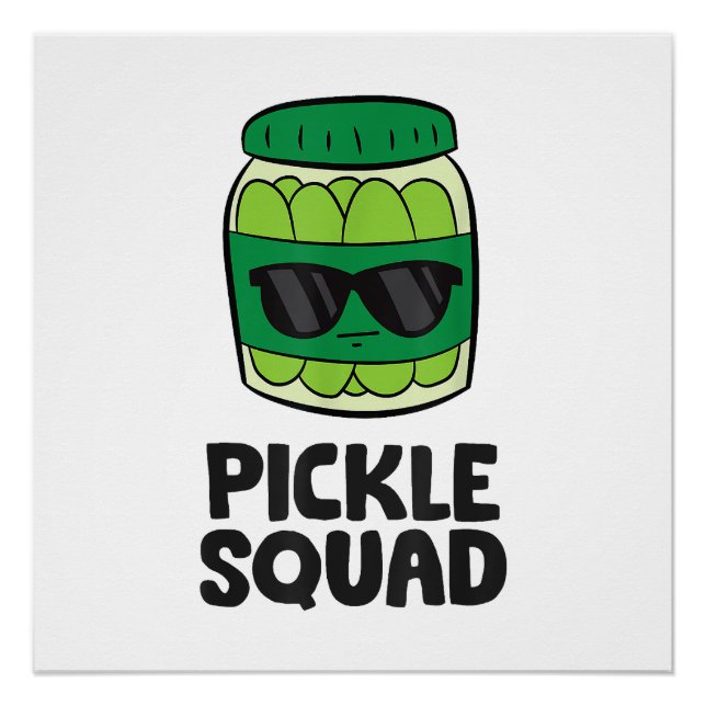 Poster Pickle Lover Team Pickles Funny Pickle Squad (Devant)