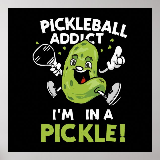 Poster Pickleball drôle (Devant)