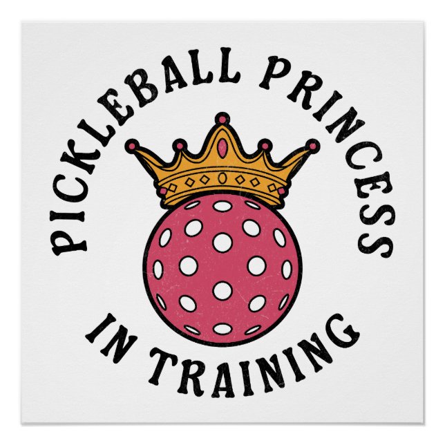 Poster Pickleball femmes drôle (Devant)