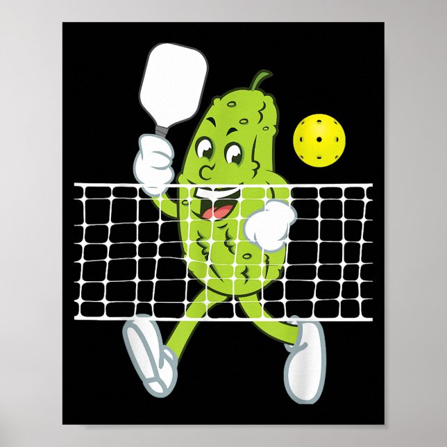 Poster Pickleball Jouer - Drôle Pickleball Paddle (Devant)