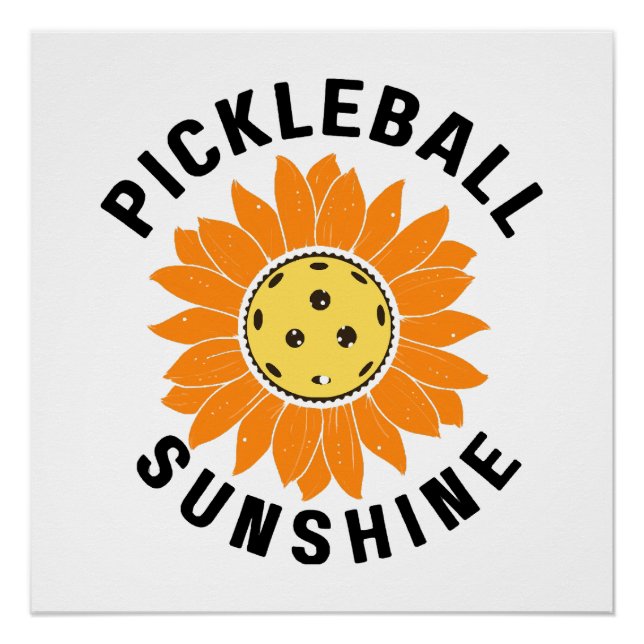 Poster Pickleball soleil (Devant)