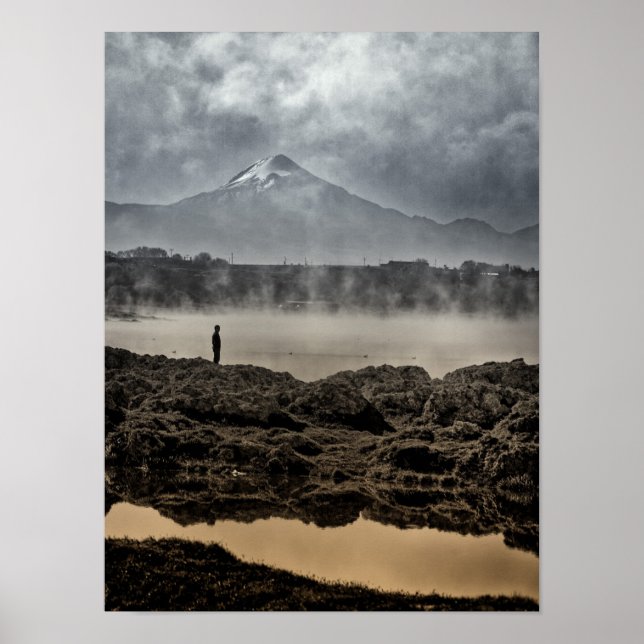 Poster Pico De Orizaba Du Lac Achichic À Puebla (Devant)