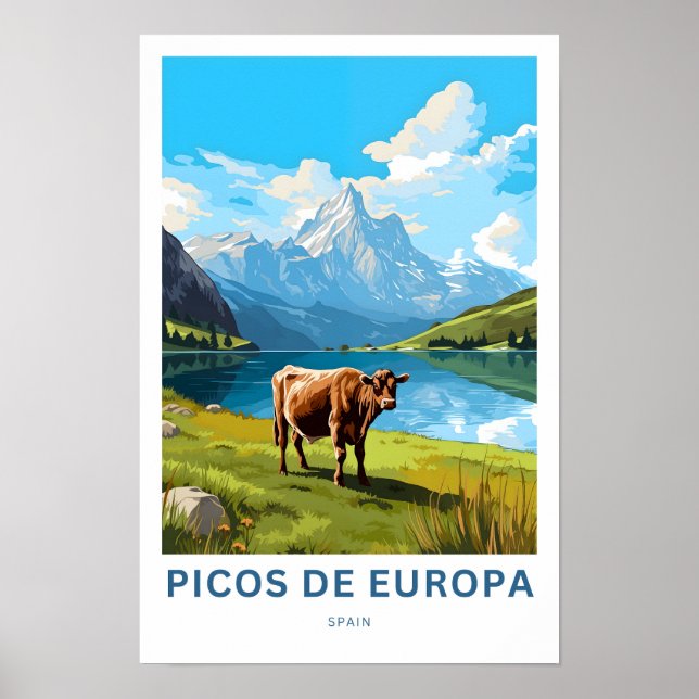 Poster Picos de Europa Espagne (Devant)