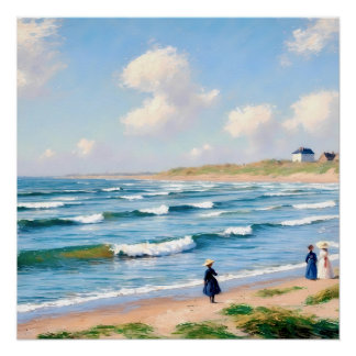 Poster Picque d'été au bord de la côte