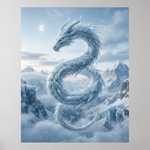 Poster Pics du dragon de glace
