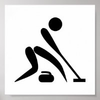 Pictogramme de curling