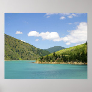 Poster Picton, New Zealand. The gateway between North