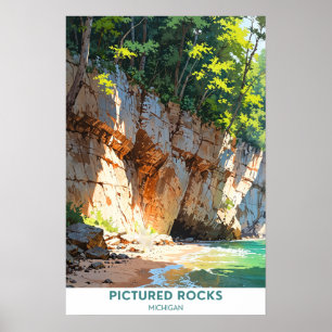 Poster Pictured Rocks, Michigan