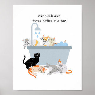 Poster Pièce murale de la salle de bain