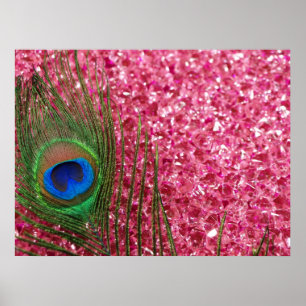 Poster Pièce rose rocheuse