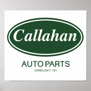 Poster Pièces d'automobile Callahan