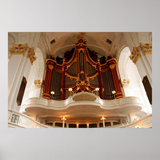 Poster Pièces d'orgue de l'église (Devant)