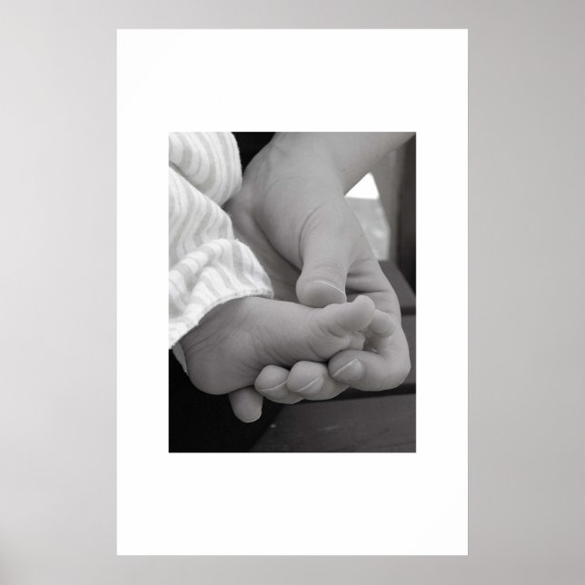 Poster Pied bébé (Devant)