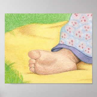 Poster pied bébé