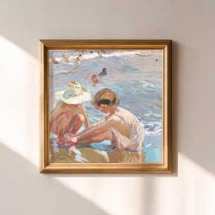 Poster Pied blessé Joaquín Sorolla Impressionniste espagn