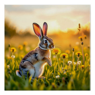 Poster Pied de lapin chanceux
