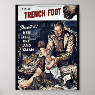 Poster Pied des tranchées