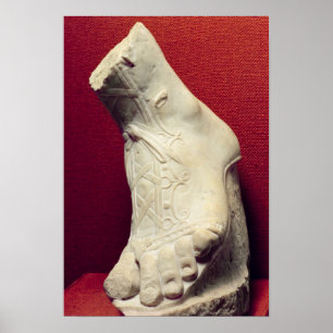 Poster Pied d'une statue