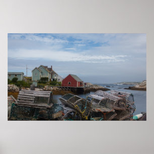 Poster Pièges de village de pêche