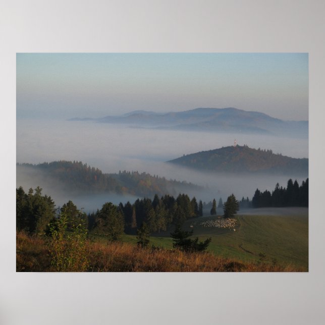 Poster Pieniny automne (Devant)