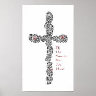 Poster Piercé - Ésaïe 53:5b