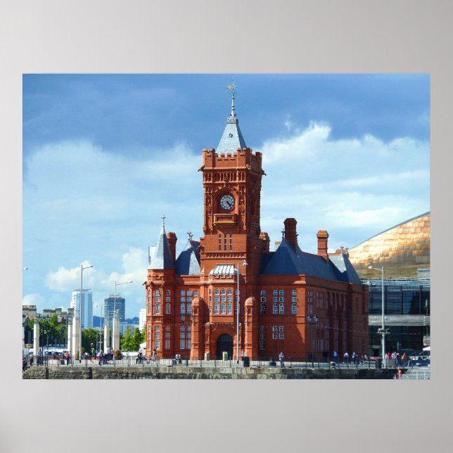 Poster Pierhead Building, Cardiff, Pays de Galles, Royaum (Devant)
