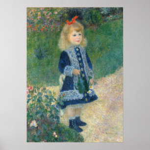Poster Pierre A Renoir   A Girl with a Watering Can