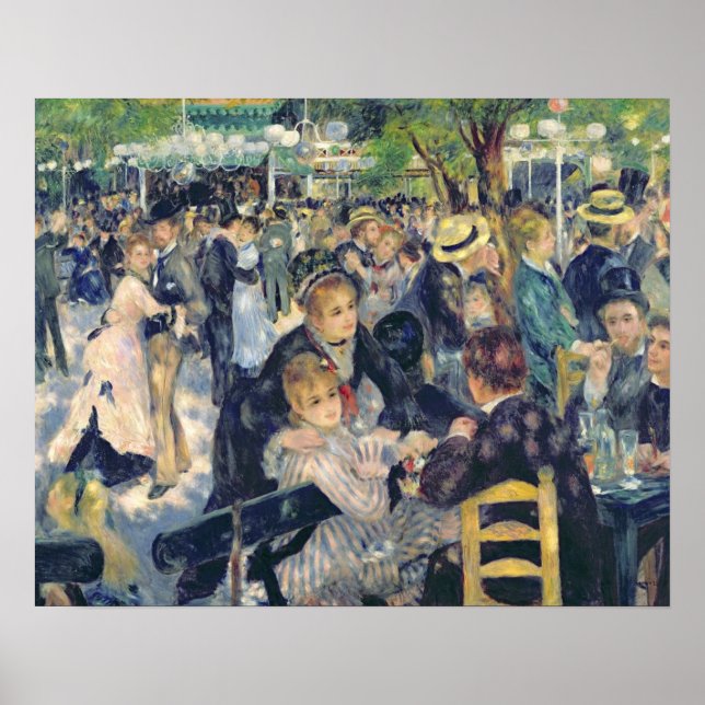 Poster Pierre A Renoir | Boule au Moulin de la Galette (Devant)