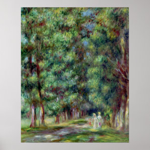Poster Pierre A Renoir   Chemin dans un bois