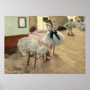 Poster Pierre A Renoir La leçon de danse