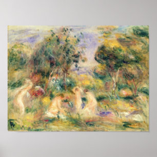 Poster Pierre A Renoir   Les Baignoires