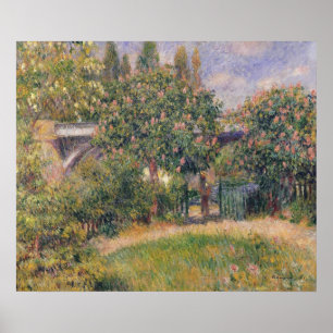 Poster Pierre A Renoir   Pont ferroviaire à Chatou