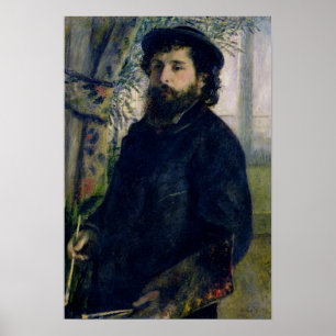 Poster Pierre A Renoir   Portrait de Claude Monet