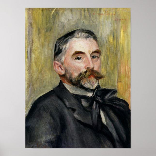 Poster Pierre A Renoir | Portrait de Stephane Mallarme (Devant)