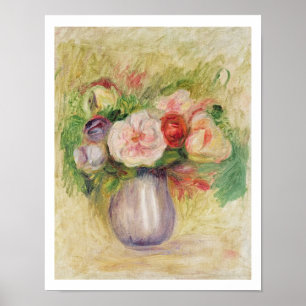 Poster Pierre A Renoir   Vase de fleurs