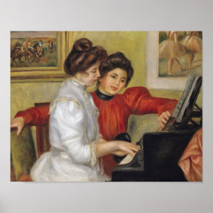 Poster Pierre A Renoir   Yvonne et Christine Lerolle