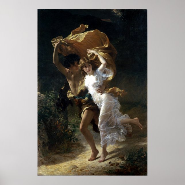 Poster Pierre-Auguste Cot La tempête (Devant)