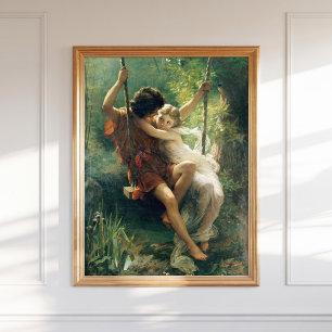 Poster Pierre Auguste Cot Springtime Primavera Romantique