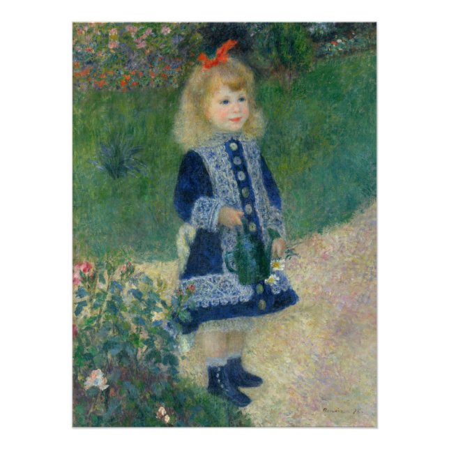 Poster Pierre Auguste Renoir A Girl with a Watering Can (Devant)