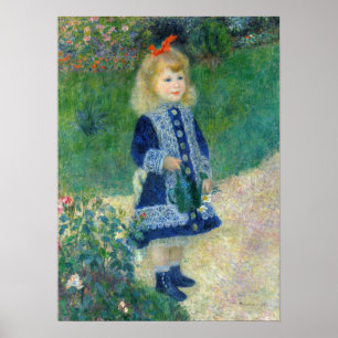 Poster Pierre-Auguste Renoir - A Girl with a Watering Can
