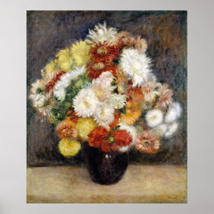 Poster Pierre-Auguste Renoir Bouquet de Chrysanthèmes