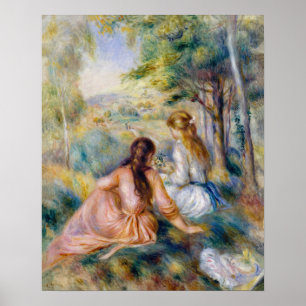 Poster Pierre-Auguste Renoir - Dans le pré