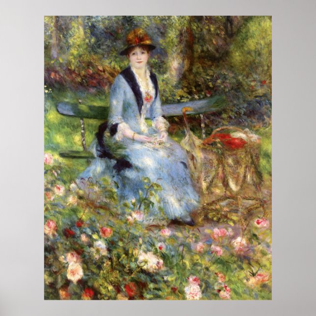 Poster Pierre-Auguste Renoir - Dans les Roses (Devant)