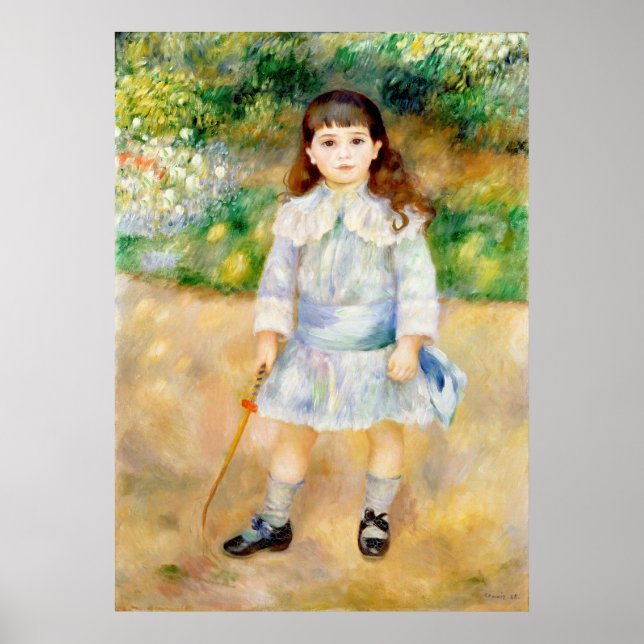 Poster Pierre-Auguste Renoir - Enfant avec un fouet (Devant)