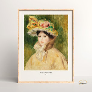 Poster Pierre-Auguste Renoir Femme avec Capeline Art