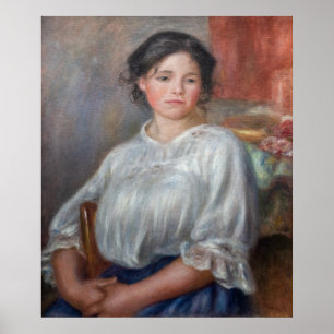 Poster Pierre-Auguste Renoir - Jeune Femme Assis