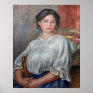 Poster Pierre-Auguste Renoir - Jeune Femme Assise