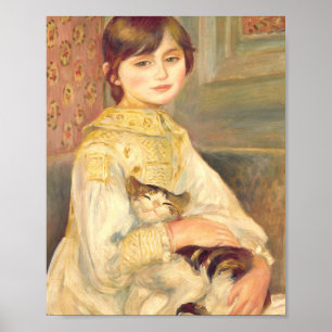 Poster Pierre Auguste Renoir - Julie Manet Avec Chat