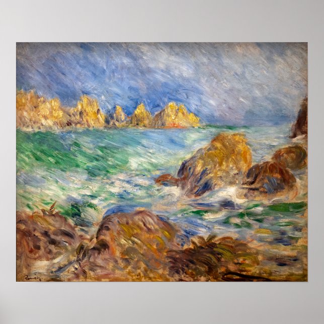 Poster Pierre-Auguste Renoir - Marine, Guernesey (Devant)