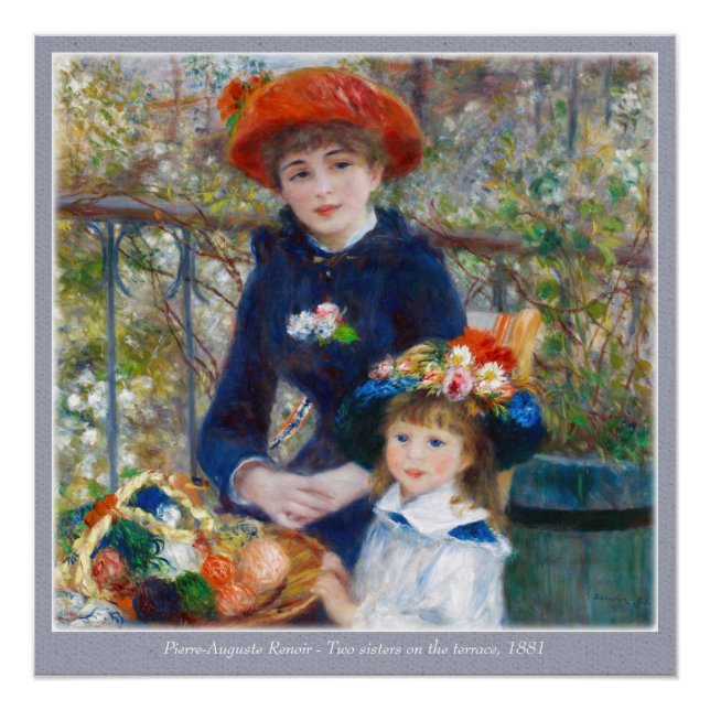 Poster Pierre-Auguste Renoir Two sisters CC0400 (Devant)